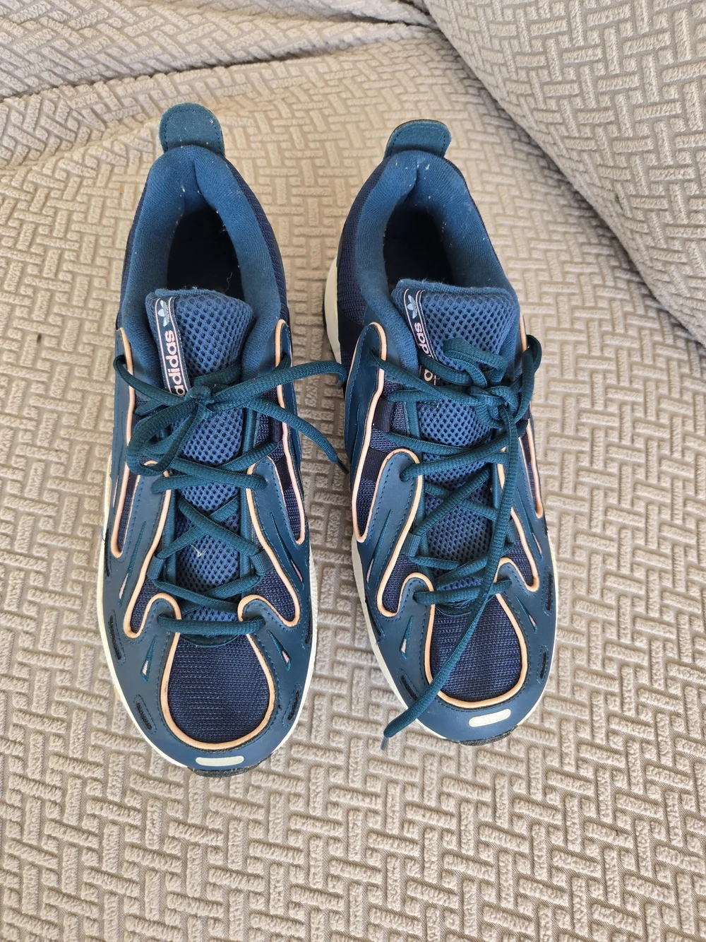 adidas Navy and Cream Men’s Chunky Runner Sneakers